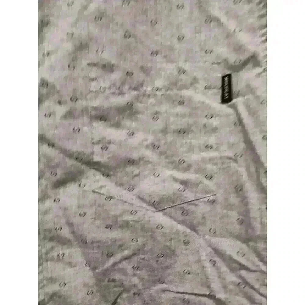 Molokai Surf Co Button Down Shirt Short Sleeve‎ Gray Geo Print Size Medium - Picture 4 of 8